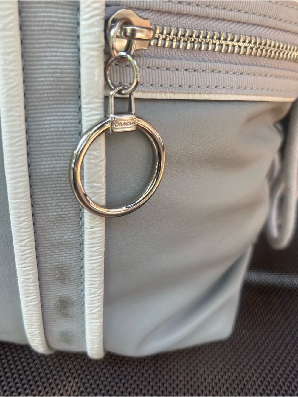 Coach Poppy with White Trim and Silver Hardware - Picture 10 of 15